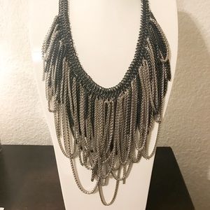Margot Necklace - Silver/Gunmetal